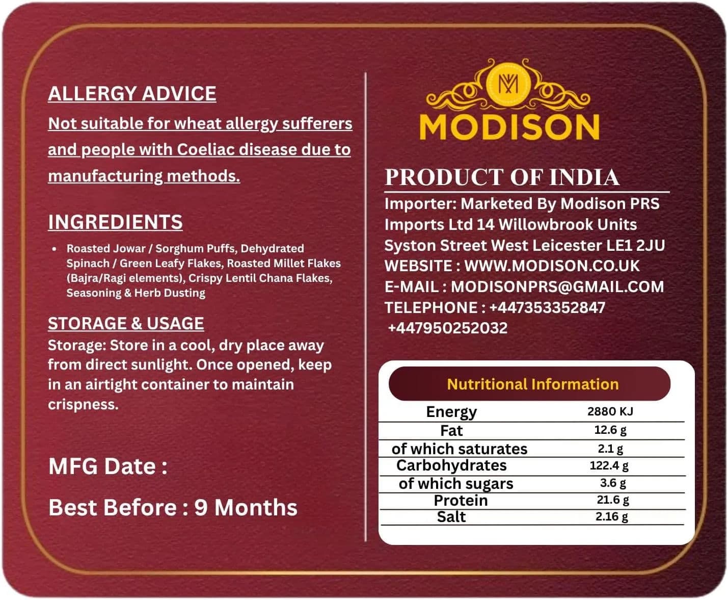 Roasted Fiber Mix by Modison, view 4