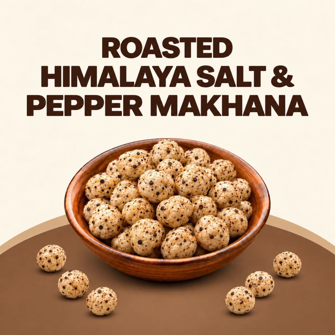 ROASTED Himalaya Salt & Pepper MAKHANA