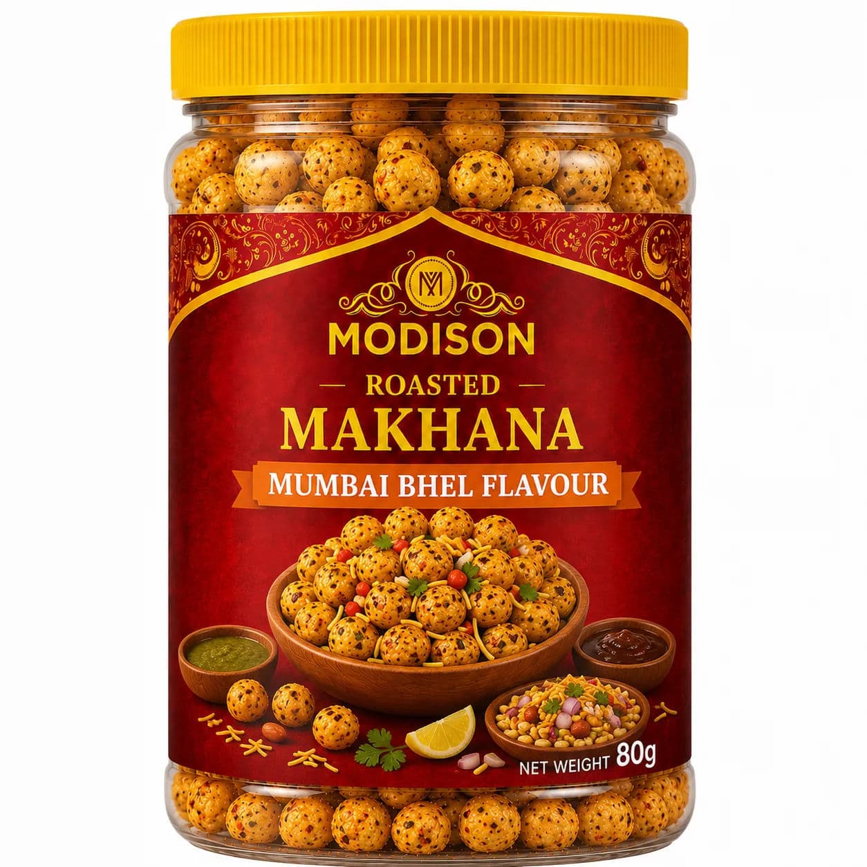 Roasted Makhana Mumbai Bhel Flavour by Modison, view 1
