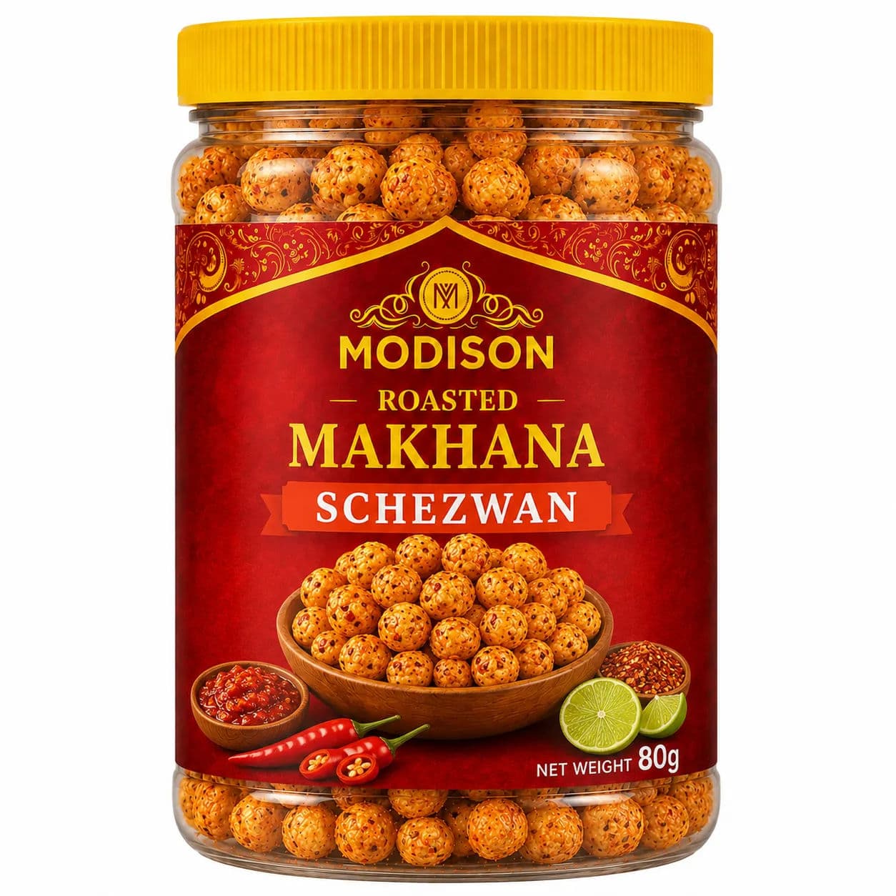 Roasted Makhana Schezwan by Modison, view 1
