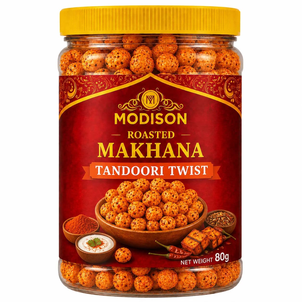 Roasted Makhana Tandoori Twist by Modison, view 1