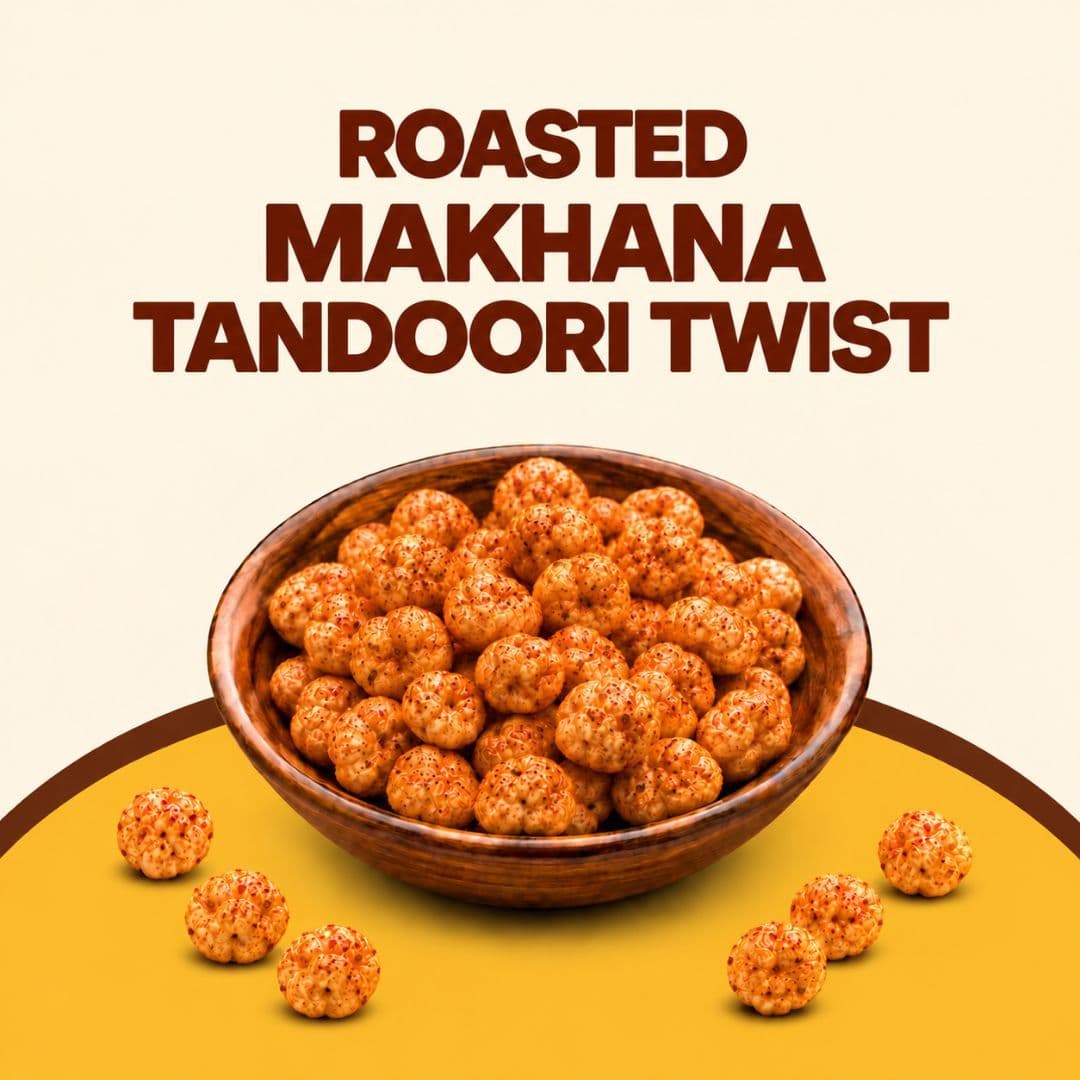 Roasted Makhana Tandoori Twist