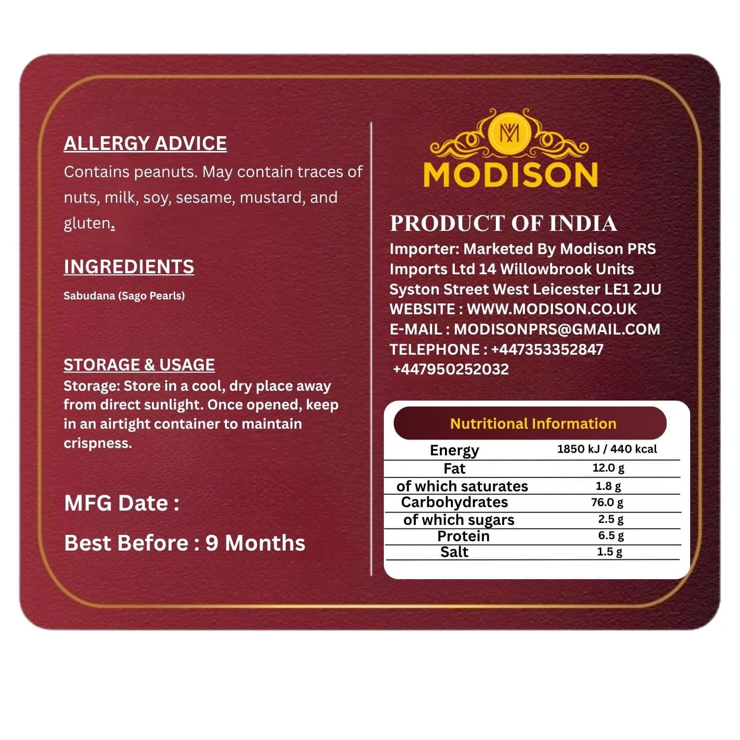 SABUDANA KHICHDI by Modison, view 4