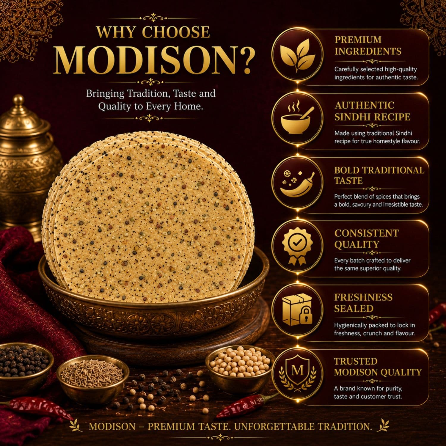 Sindhi Special Papad by Modison, view 6