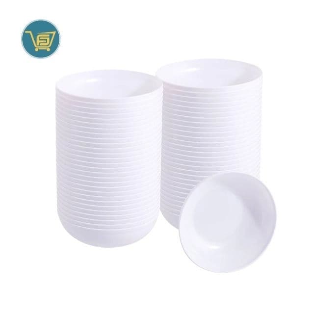 Splendore White Plastic Bowls 50pc by Splendore, view 1