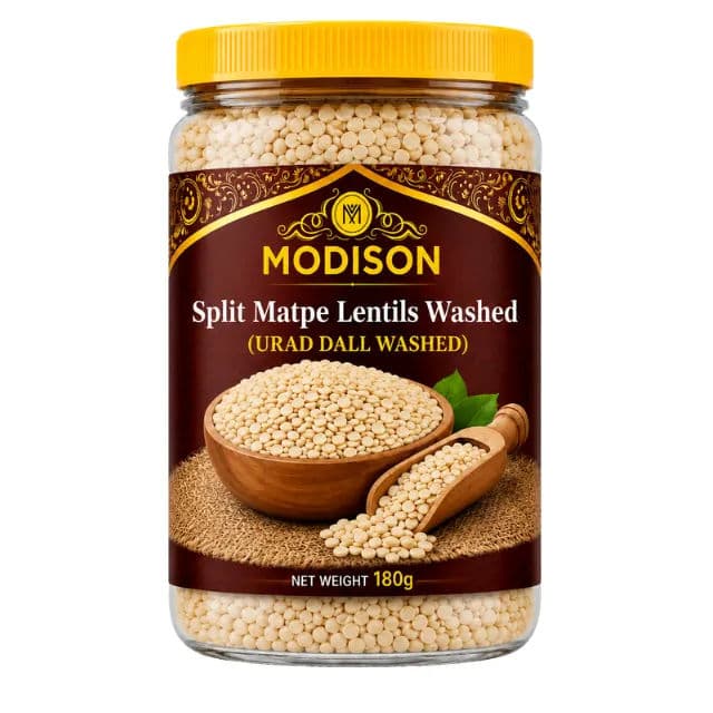 Split Matpe Lentils Washed (Urad Dall Washed) by Modison