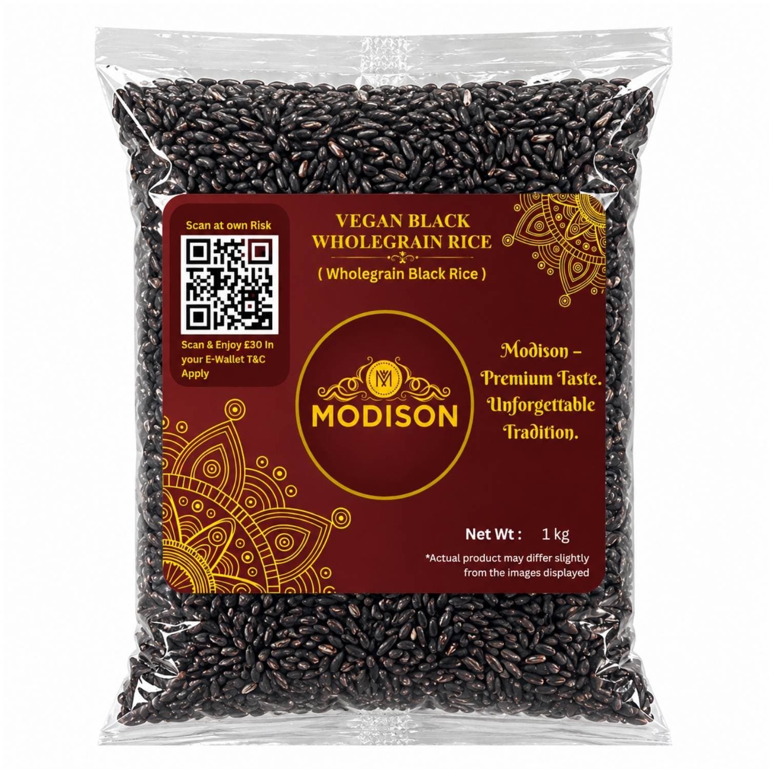 Vegan Black Wholegrain Rice by Modison, view 1