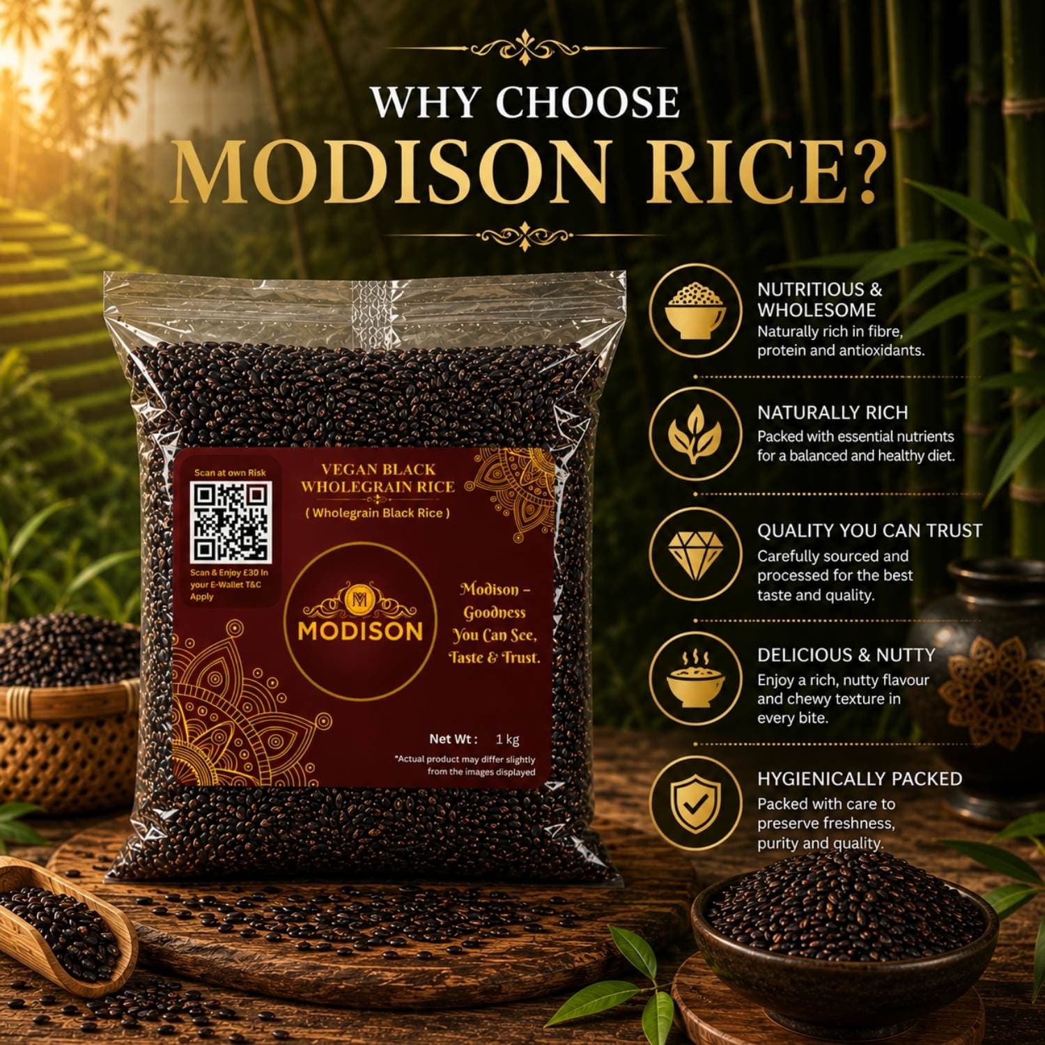 Vegan Black Wholegrain Rice product image 2