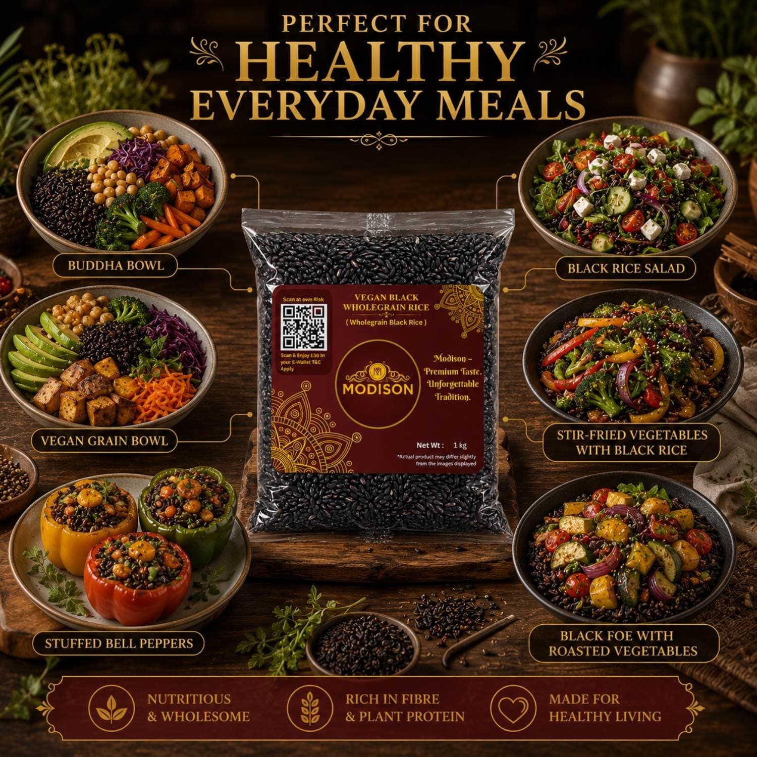 Vegan Black Wholegrain Rice product image 4