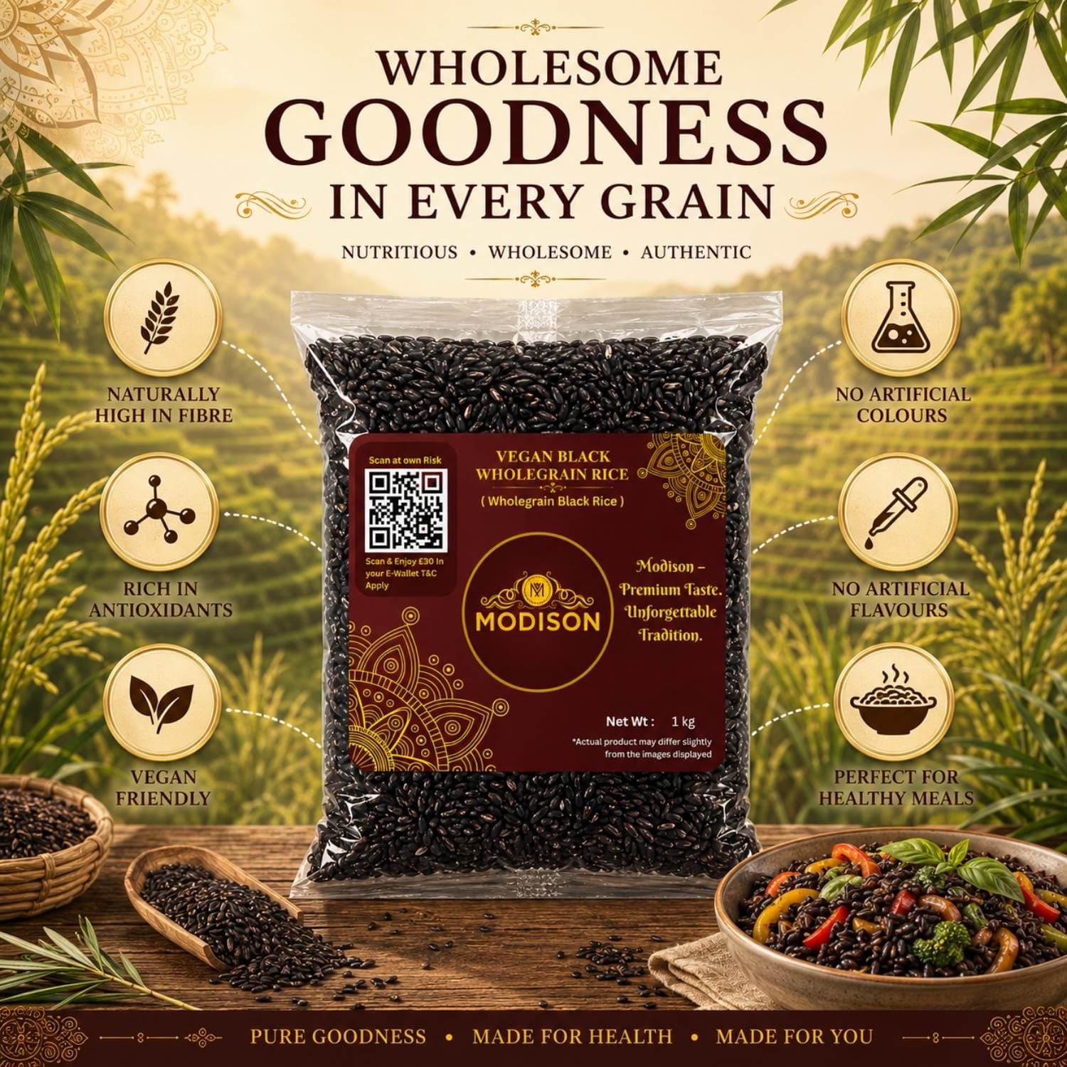 Vegan Black Wholegrain Rice product image 7