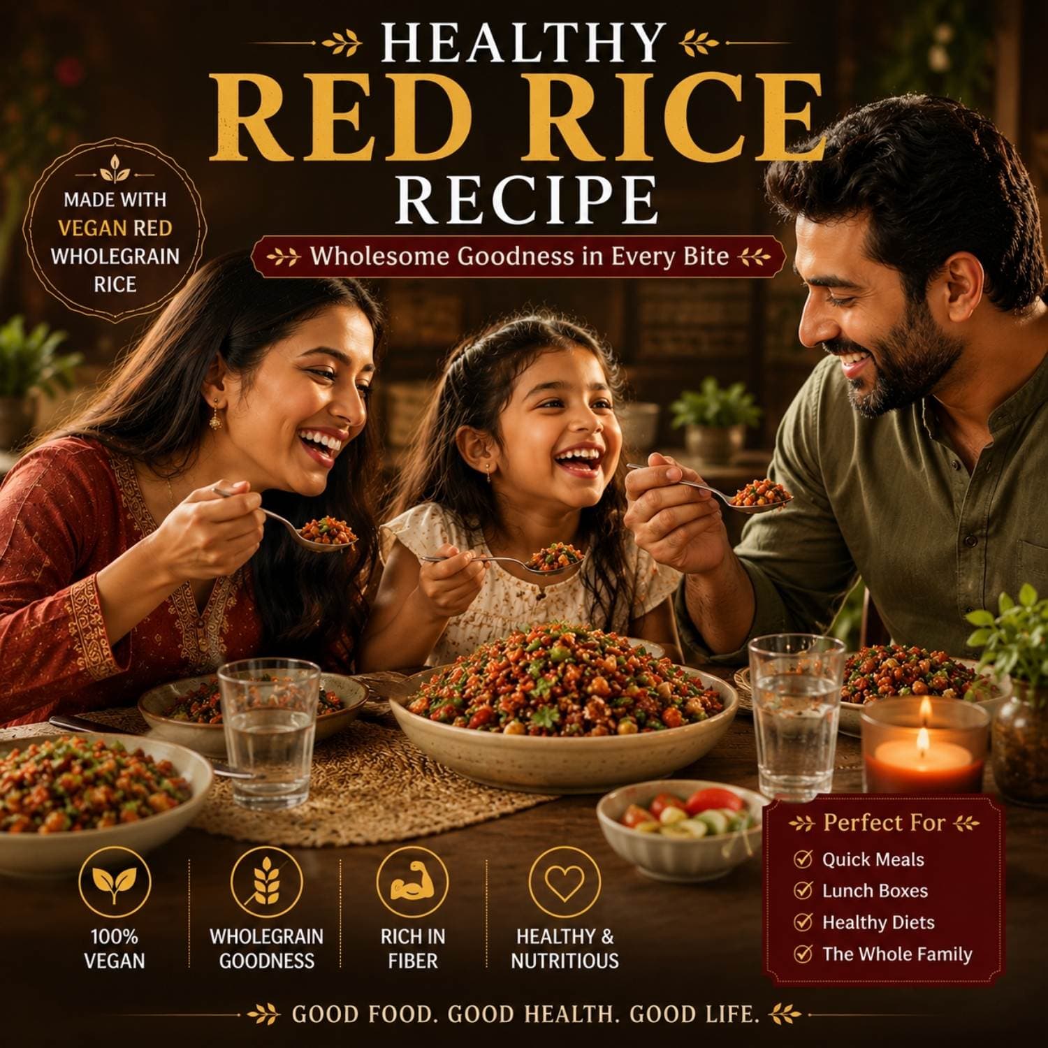 Vegan Red Wholegrain Rice by Modison, view 7