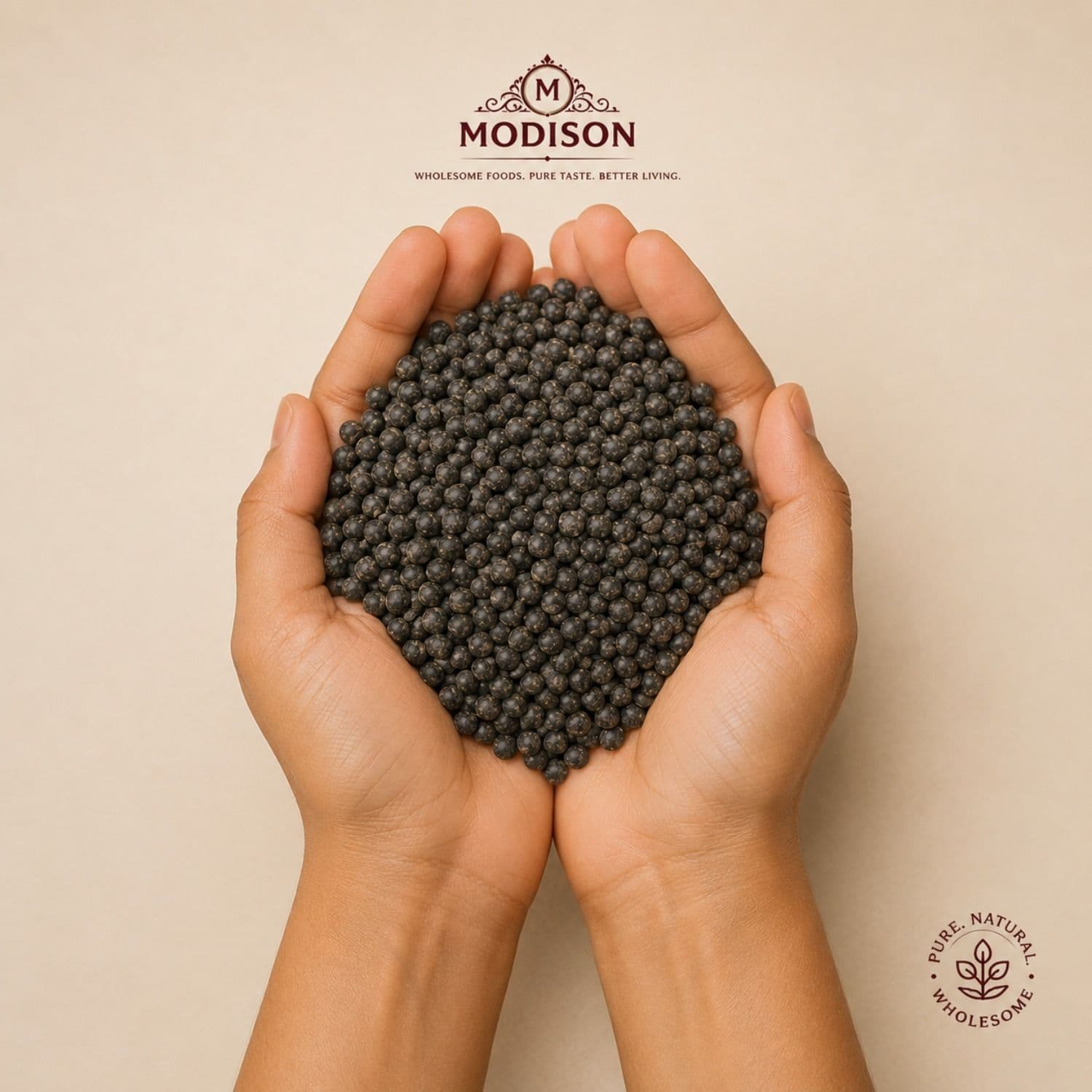 Whole Black Lentils by Modison, view 7